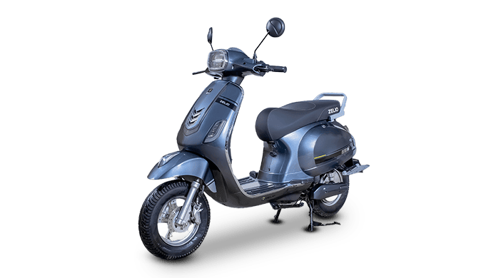 Zelio Eeva Zx 28Ah 60V Electric Scooter on Road Price, Range