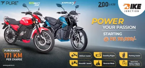 Pure EV Offers Festive Discount on ecoDryft and eTryst X Bikes